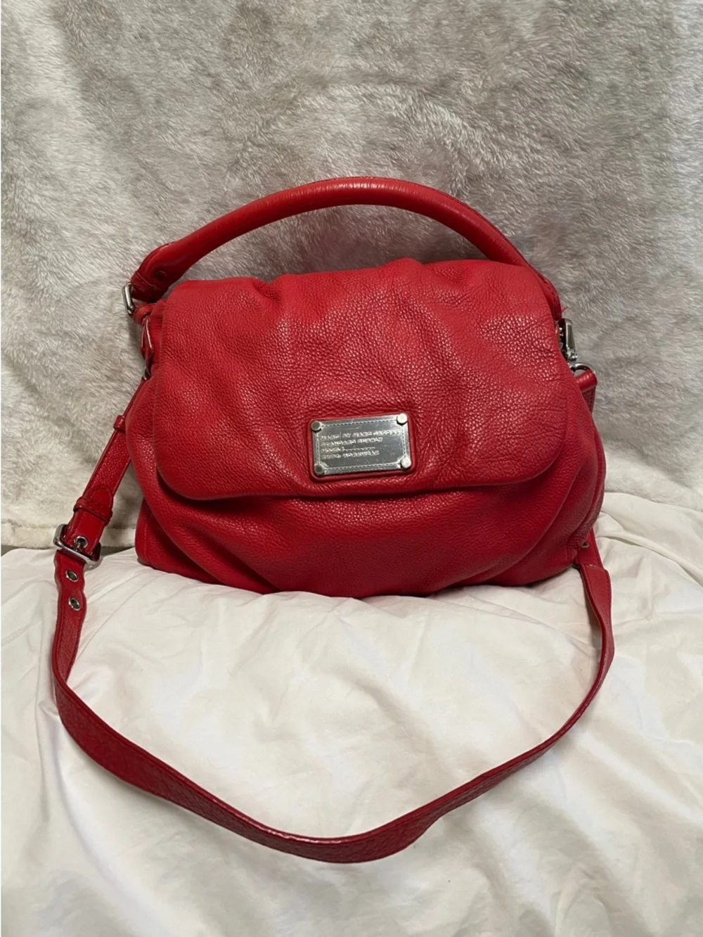 Marc Jacobs Leather Top-Handle Tote with Silver hardware - Picture 1 of 12